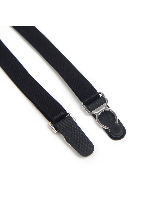 SUBBLIME 955502 BODY DE ENCAJE CON LAZOS Y LIGAS NEGRO L XL