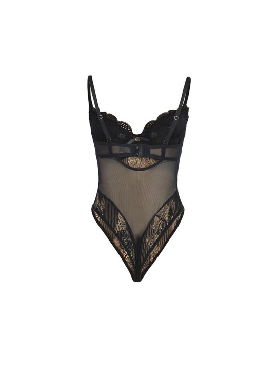 SUBBLIME 955618 BODY DE ENCAJE CON CIERRE INFERIOR NEGRO S M