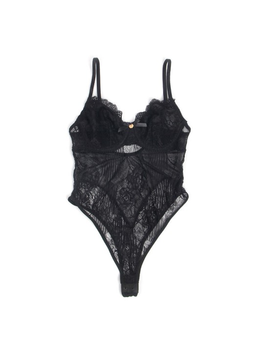 SUBBLIME 955618 BODY DE ENCAJE CON CIERRE INFERIOR NEGRO S M