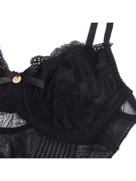 SUBBLIME 955618 BODY DE ENCAJE CON CIERRE INFERIOR NEGRO S M