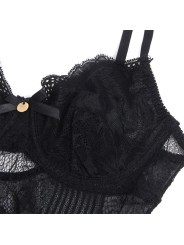 SUBBLIME 955625 BODY DE ENCAJE CON CIERRE INFERIOR NEGRO L XL