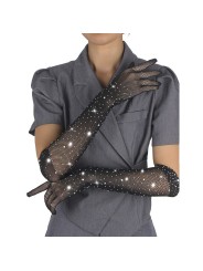 SUBBLIME 957469 GUANTES TRANSPARENTES CON BRILLO NEGRO S M