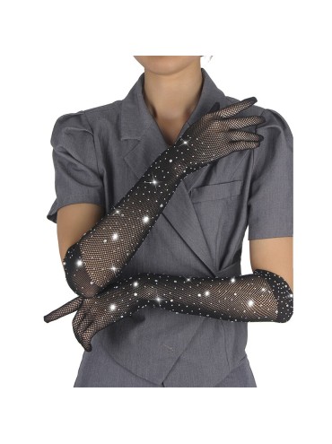 SUBBLIME 957469 GUANTES TRANSPARENTES CON BRILLO NEGRO S M