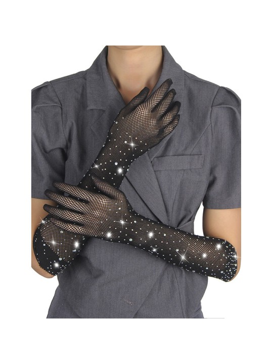 SUBBLIME 957469 GUANTES TRANSPARENTES CON BRILLO NEGRO S M