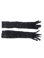 SUBBLIME 957469 GUANTES TRANSPARENTES CON BRILLO NEGRO S M