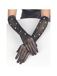 SUBBLIME 957469 GUANTES TRANSPARENTES CON BRILLO NEGRO S M