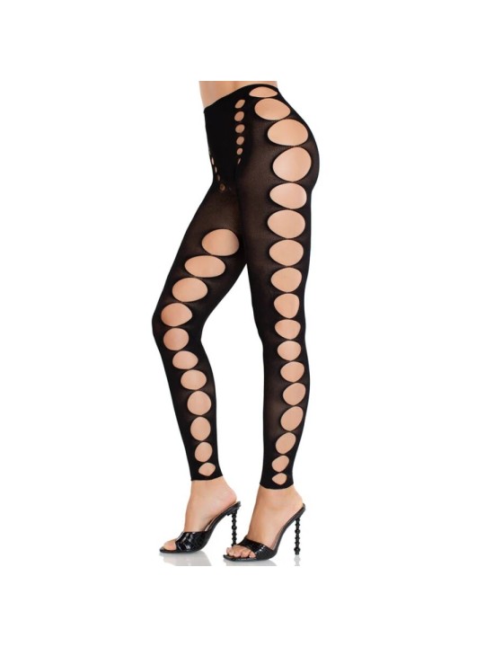 LEG AVENUE MEDIAS OPACAS SIN TIRANTES Y COSTURAS NEGRO