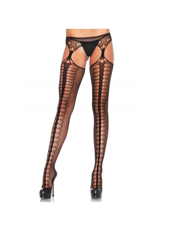 LEG AVENUE MEDIAS CON LIGUERO EXCLUSIVE NEGRO