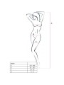 PASSION WOMAN BS014 BODYSTOCKING BLANCO TALLA UNICA