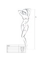PASSION WOMAN BS017 BODYSTOCKING BLANCO TALLA UNICA