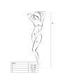 PASSION WOMAN BS019 BODYSTOCKING NEGRO TALLA UNICA