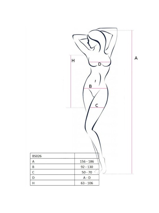 PASSION WOMAN BS026 BODYSTOCKING ESTILO VESTIDO BLANCO TALLA UNICA