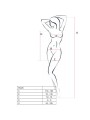 PASSION WOMAN BS026 BODYSTOCKING ESTILO VESTIDO BLANCO TALLA UNICA