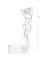 PASSION WOMAN BS031 BODYSTOCKING ROJO TALLA UNICA