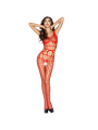 PASSION WOMAN BS032 BODYSTOCKING ROJO TALLA UNICA