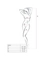 PASSION WOMAN BS034 BODYSTOCKING BLANCO TALLA UNICA