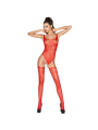 PASSION WOMAN BS034 BODYSTOCKING ROJO TALLA UNICA