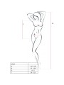 PASSION WOMAN BS035 BODYSTOCKING BLANCO TALLA UNICA