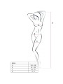 PASSION WOMAN BS036 BODYSTOCKING ROJO TALLA UNICA