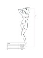 PASSION WOMAN BS038 BODYSTOCKING BLANCO TALLA UNICA