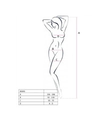PASSION WOMAN BS045 BODYSTOCKING NEGRO TALLA UNICA