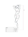 PASSION WOMAN BS045 BODYSTOCKING BLANCO TALLA UNICA