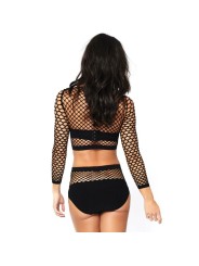 LEG AVENUE SET DOS PIEZAS MANGA LARGA EN RED TALLA UNICA