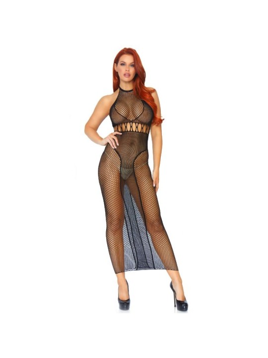 LEG AVENUE VESTIDO EN RED CON ESPALDA DESCUBIERTA TU