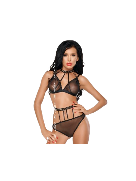 ME SEDUCE DOTTY SET DOS PIEZAS NEGRO S M