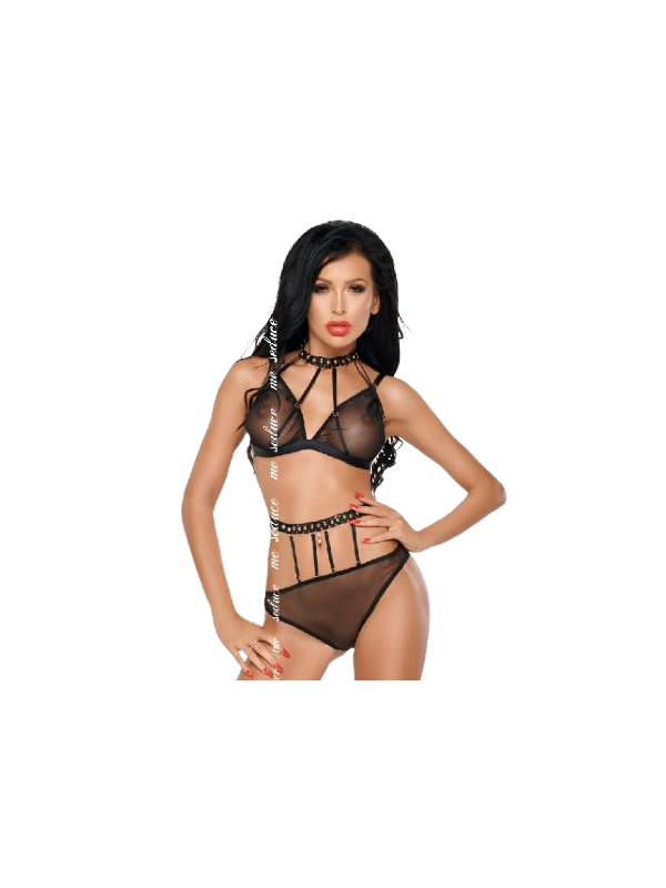 ME SEDUCE DOTTY SET DOS PIEZAS NEGRO S M