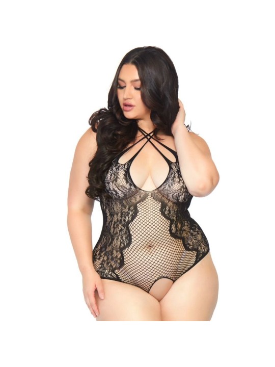 LEG AVENUE TEDDY CON ABERTURA 1X 2X