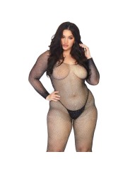 LEG AVENUE BODYSTOCKING EN RED CON BRILLANTE 1X 2X