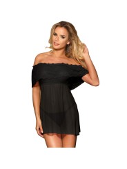 SUBBLIME SET VESTIDO CORTO TANGA NEGRO S M