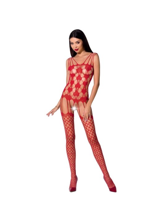 PASSION WOMAN BS067 BODYSTOCKING ROJO TALLA UNICA