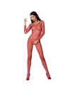 PASSION WOMAN BS068 BODYSTOCKING ROJO TALLA UNICA
