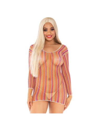 LEG AVENUE VESTIDO CORTO MULTICOLOR TALLA UNICA