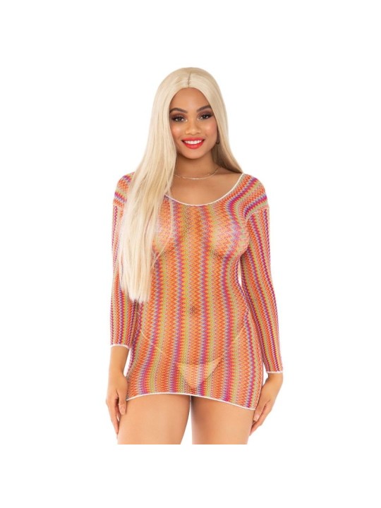 LEG AVENUE VESTIDO CORTO MULTICOLOR TALLA UNICA