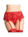 QUEEN LINGERIE TANGA CON LIGUERO DE ENCAJES S M