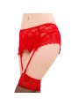 QUEEN LINGERIE TANGA CON LIGUERO DE ENCAJES S M