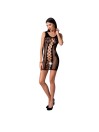 PASSION WOMAN BS073 BODYSTOCKING TALLA UNICA ROJO