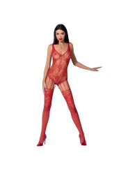 PASSION WOMAN BS074 BODYSTOCKING TALLA UNICA ROJO