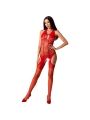 PASSION WOMAN BS079 BODYSTOCKING ROJO TALLA UNICA