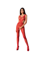 PASSION WOMAN BS085 BODYSTOCKING ROJO TALLA UNICA
