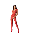 PASSION WOMAN BS085 BODYSTOCKING ROJO TALLA UNICA