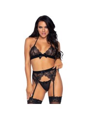 LEG AVENUE SET DE TRES PIEZAS TOP LIGUERO Y TANGA S