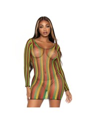 LEG AVENUE MINIVESTIDO DE RED RASTAS TALLA UNICA