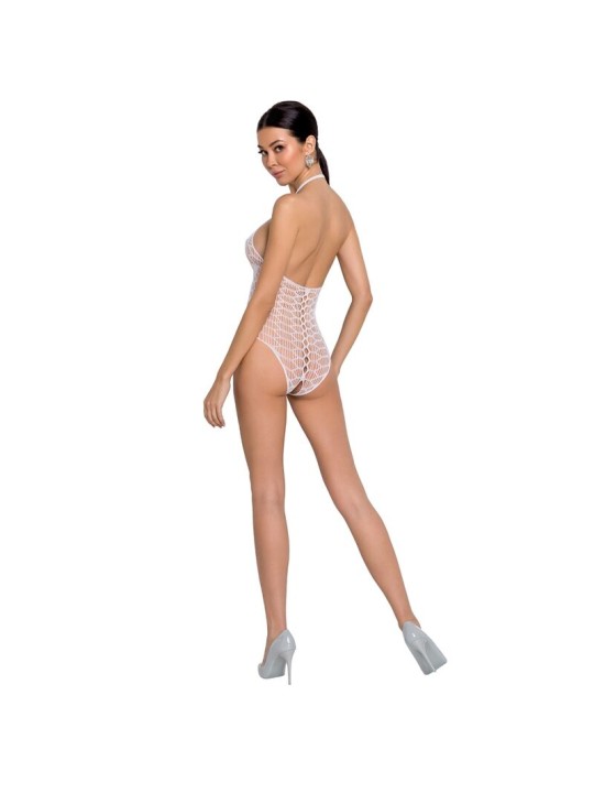 PASSION WOMAN BS087 BODYSTOCKING BLANCO TALLA UNICA