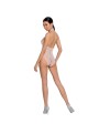 PASSION WOMAN BS087 BODYSTOCKING BLANCO TALLA UNICA