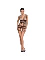PASSION WOMAN BS089 BODYSTOCKING NEGRO TALLA UNICA