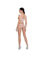 PASSION WOMAN BS089 BODYSTOCKING BLANCO TALLA UNICA